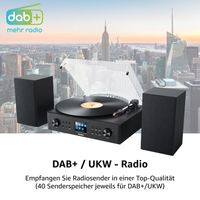 MC 8000DI Kompaktanlage (DAB+ Radio, Internetradio, Bluetooth, Schallplattenspieler)