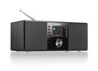 DAB 5000+ Digitalradio (DAB+ / UKW-RDS, AUX-IN, Bluetooth, Wecker mit Dual-Alarm) schwarz