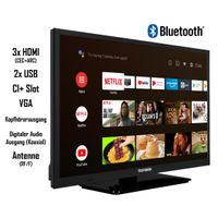 XH24AN550MV 24 Zoll Fernseher/Android Smart TV (HD Ready, HDR, Triple-Tuner, 12 Volt, Bluetooth)