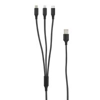 3in1 Essential Ladekabel TypC/8-PIN/Micro USB 1.2M
