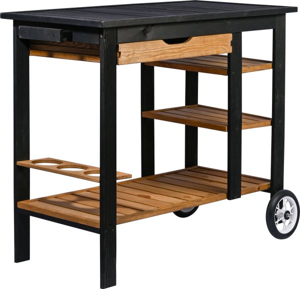 Garten Servierwagen Beistelltisch Serviertisch Trolley