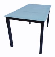 Aluminium Glas Gartentisch Esstisch Balkontisch Campingtisch Gartenmöbel Mattglas