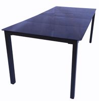 Gartentisch aus Alu 190x90 Schwarz