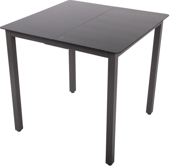 Gartentisch aus Alu 80x80 Schwarz