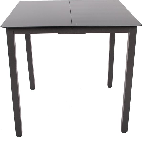 Gartentisch aus Alu 80x80 Schwarz