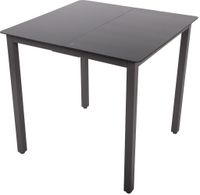 Gartentisch aus Alu 80x80 Schwarz
