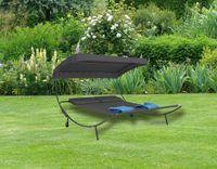 Doppelliege Gartenliege "Bindox" Grau
