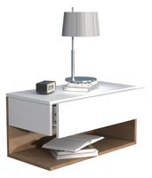 Wandschublade "Usal XL 60" Weiß/Honig-Eiche