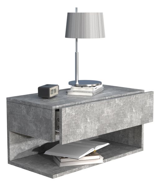 Wandschublade "Usal XL 60" Beton-Grau