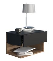 Wandschublade "Usal XL 45" Schwarz/Honig-Eiche