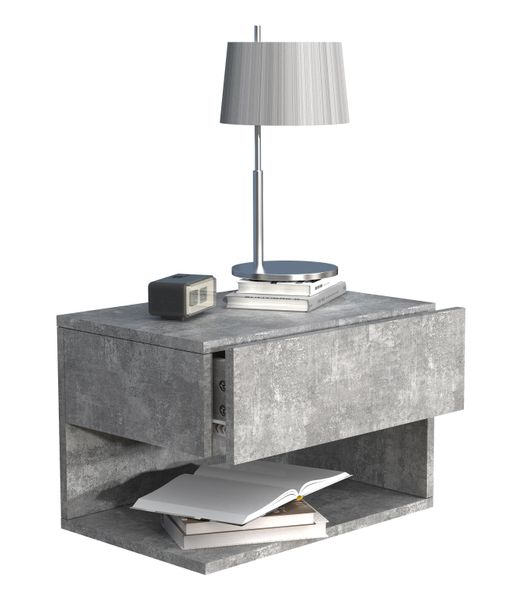 Wandschublade "Usal XL 45" Beton-Grau
