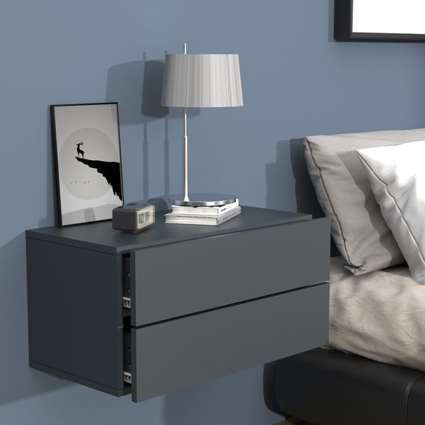 Wandschublade "Usal L 60" Anthrazit