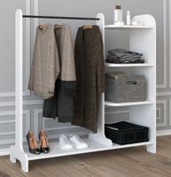 Offener Kleiderschrank "Lempu" Weiß