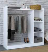 Offener Kleiderschrank "Palosa" Weiß