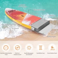335 x 76 x 15cm Aufblasbares Stand Up Paddling Board, mit Paddel