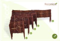 Floranica Beeteinfassung aus Weide Weidenzaun 1 Stück 40cm x 100cm Rasenkante Gartenzaun  Holz
