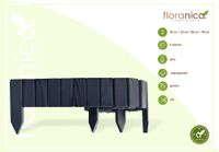 Floranica Rollborder II  Anthrazit Imprägniert Palisade Umzäunung für Obstgärten Beete Wege