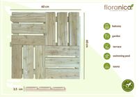 Floranica Terrassenmosaik für Terrasse Terrasse Balkon Gartendielen Gartenfliesen EU-Produkt