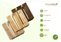 Floranica Holzterrassenplatten 1 Stück 30x30 cm