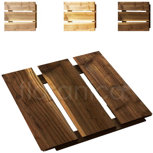 Floranica Holzterrassenplatten 1 Stück 30x30 cm