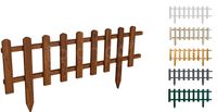 Floranica Vorgarten Gartenzaun aus Holz Vampir 1 STK 104cm Höhe 20cm Braun Imprägnierter Kieferholzzaun Dekorativer Steckzaun für Blumenbeete Gemüsebeete Wegeinfassungen Tierauslauf