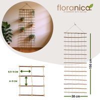Floranica Rankhilfe 150 x 30 cm Rankgitter für Kletterpflanzen Stütze für Rosen Gemüse