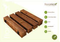 Floranica Gartenweg Rollweg Garten Holz Holzweg Lärchenholz Gartenrollwege 