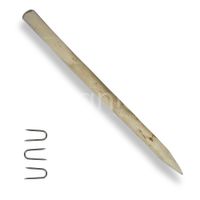 Zaunpfahl Haselnussholz Höhe 90cm 1 Stk. Zaun Pfosten Durchmesser 6-8 cm