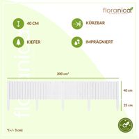 Rollborder Flexibler Holzzaun Rolborder Beeteinfassung Rasenkante Gartenzaun