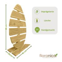 Floranica Osterfigur aus Holz Osterei Figur für draußen und drinnen 68 cm Hoch Natur
