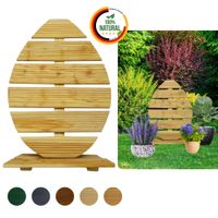 Floranica Osterfigur aus Holz Osterei Figur für draußen und drinnen 68 cm Hoch Natur