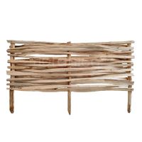 Beeteinfassung Gartenzaun Haselholz 1 st Höhe 40 x 100 cm Holzzaun Steckzaun Beetumrandung