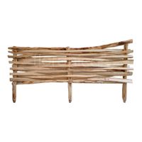 Beeteinfassung Gartenzaun Haselholz 1 st Höhe 30 x 100 cm Holzzaun Steckzaun Beetumrandung