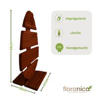 Floranica Osterfigur aus Holz Osterei Figur für draußen und drinnen 45 cm Hoch Braun