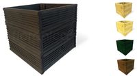 Floranica Blumentopf aus Holz Kasten 30cm x 30cm x 285cm Anthrazit Imprägnierte Lärche Schutztopf für Kräuter Blumen Haus- und Gartendekoration Innen- und Außeneinsatz EU-Produkt