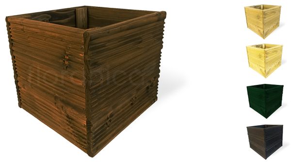Floranica Blumentopf aus Holz Kasten 30cm x 30cm x 285cm