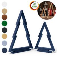 2er-Set Anthrazit Weihnachtsdeko - für Innen und Außen Deko Weihnachtsbaum