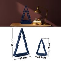 2er-Set Anthrazit Weihnachtsdeko - für Innen und Außen Deko Weihnachtsbaum