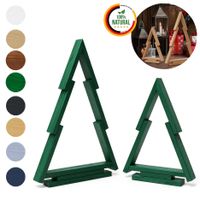 2er-Set Grün Weihnachtsdeko -  für Innen und Außen Deko Weihnachtsbaum