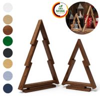 2er-Set Braun Weihnachtsdeko - für Innen und Außen Deko Weihnachtsbaum