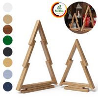 2er-Set Unbehandelt Weihnachtsdeko - für Innen und Außen Deko Weihnachtsbaum