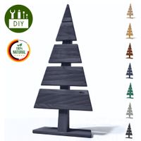 Weihnachtsdekoration 60cm Hoch DIY Holz-Weihnachtsbaum Dekobaum Tannenbaum Anthrazit