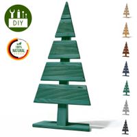 Weihnachtsdekoration 60cm Hoch DIY Holz-Weihnachtsbaum Dekobaum Tannenbaum Grün