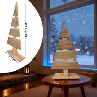 Weihnachtsdekoration 60cm Hoch DIY  Holz-Weihnachtsbaum Dekobaum Tannenbaum Unbehandelt
