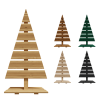 Floranica Holz-Weihnachtsbaum Natur Dekobaum Tanne 90x45cm Weihnachtsdekoration Natur