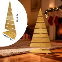 Weihnachtsdekoration 90 cmHoch Holz-Weihnachtsbaum Dekobaum Tannenbaum Natur