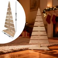 Weihnachtsdekoration 90cm Hoch Holz-Weihnachtsbaum Dekobaum Tannenbaum Unbehandelt