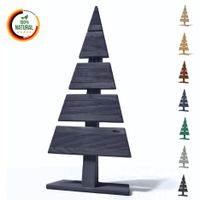 Weihnachtsdekoration 60cm Holz-Weihnachtsbaum Dekobaum Tannenbaum Anthrazit