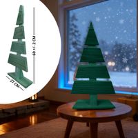 Weihnachtsdekoration 60cm Holz-Weihnachtsbaum Dekobaum Tannenbaum Grün
