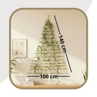Weihnachtsschmuck Weihnachtsdeko 140 cm Hoch - Holzleiter für Adventskalender Tannenbaum aus Ästen